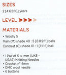 DMC Woolly 5 Pattern Leaflet - Louanne Girls Collared Duffle Coat