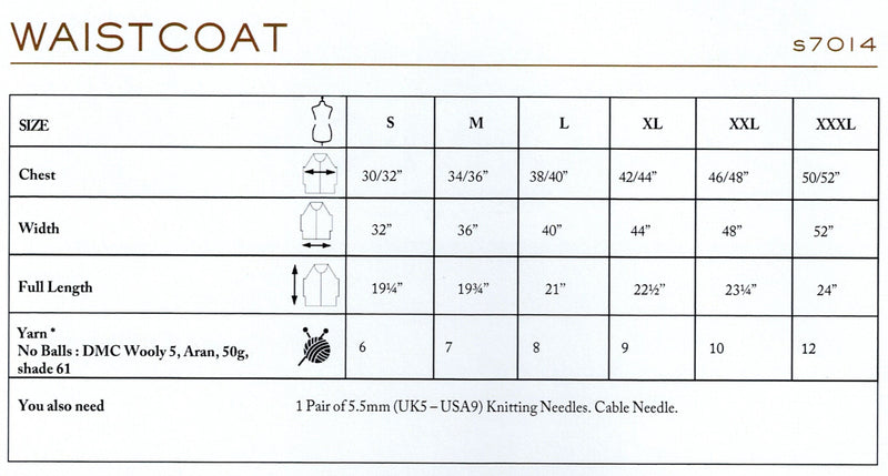DMC Woolly 5 Pattern Leaflet - Womens Vest
