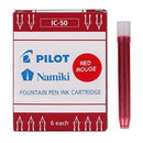 Pilot Fountain Pen Ink Cartridge Packs of 6