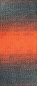 Nako Ombre Yarn 12ply#Colour_ORANGE & GREY (20807) - NEW