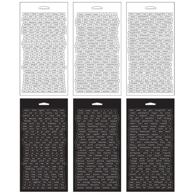 Tim Holtz Idea-Ology Chitchat Verbiages Sticker Tablet 1088 Pieces