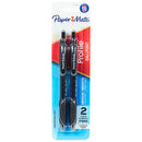 Paper Mate Profile Retractable 1.0MM Ballpoint Pens Pack of 2 Black