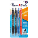 Paper Mate Profile Retractable 0.7MM Gel Pens Pack of 4 Business