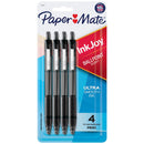 Paper Mate InkJoy 300RT Retractable 1.0MM Ballpoint Pens Pack of 4 Black