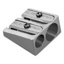 Milan Metal Aluminium Double Hole Pencil Sharpener