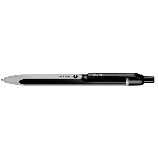 Factis F6 1.0mm Medium Ballpoint Pens#Colour_BLACK