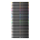 Milan Brush Tip Fibre Pens Assorted - Pack Of 24