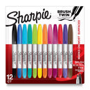 Sharpie Brush Twin Permanent Markers Set of 12
