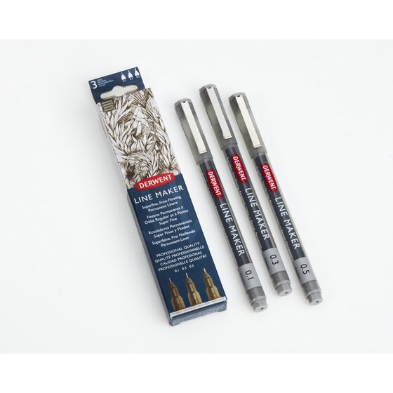 Derwent Graphite Line Makers Pack Of 3
