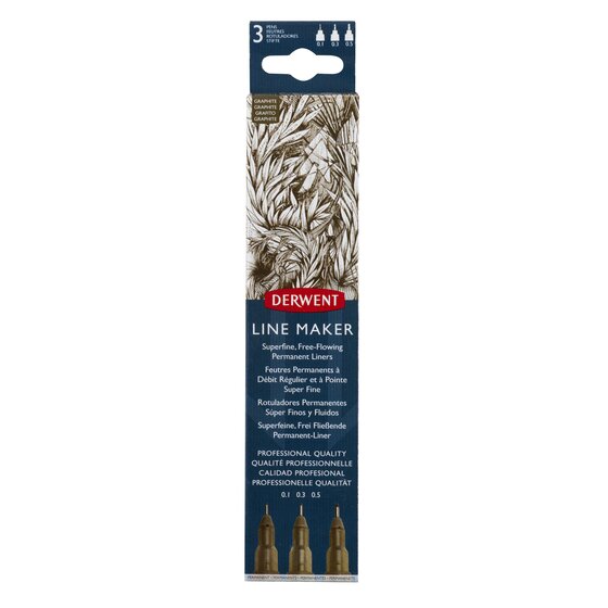 Derwent Graphite Line Makers Pack Of 3