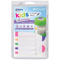 AVERY LABEL KIDS SELF LAMINATING ASSORTED SIZE AND SHAPE 12UP 4 SHEETS#Colour_BRIGHT