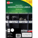 Avery Weather Resistant Removable Labels L4716 White 48up 20 Sheets Laser 30mm