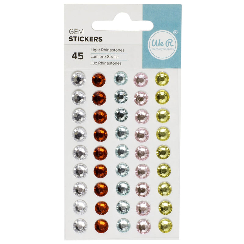 We R Memory Keepers Gem Stickers Light Assortment