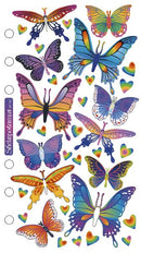 American Crafts Sticko Foil Butterflies 34 Piece Sticker Pack