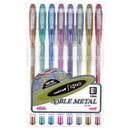 Uni-ball Signo Noble 0.8mm Metal Capped Assorted Set of 8