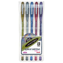 Uni-ball Signo Noble 0.8mm Metal Capped Assorted Set of 5