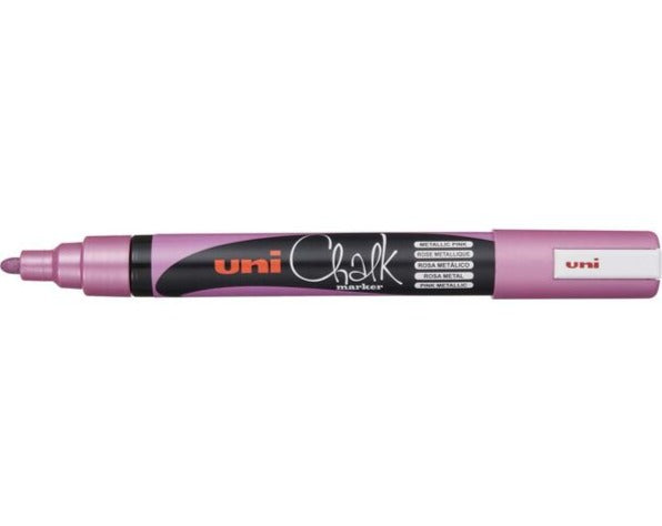 Uni Chalk Marker 1.8-2.5mm Bullet Tip Metallic PWE-5M