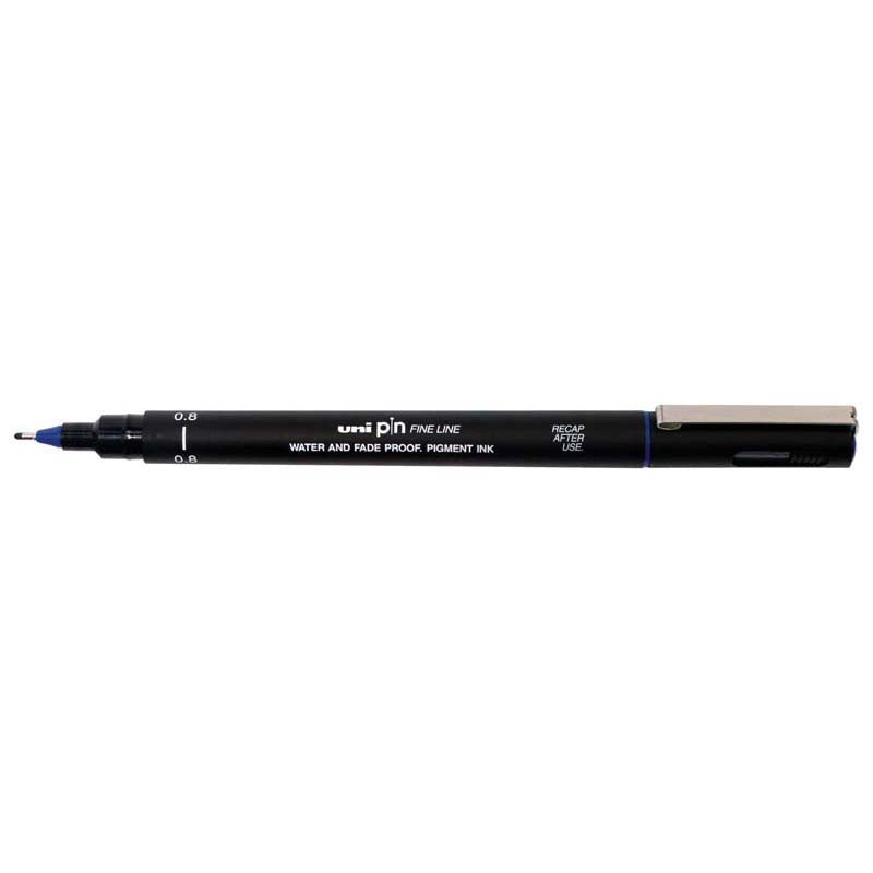 Uni Pin Permanent Blue Fineliners