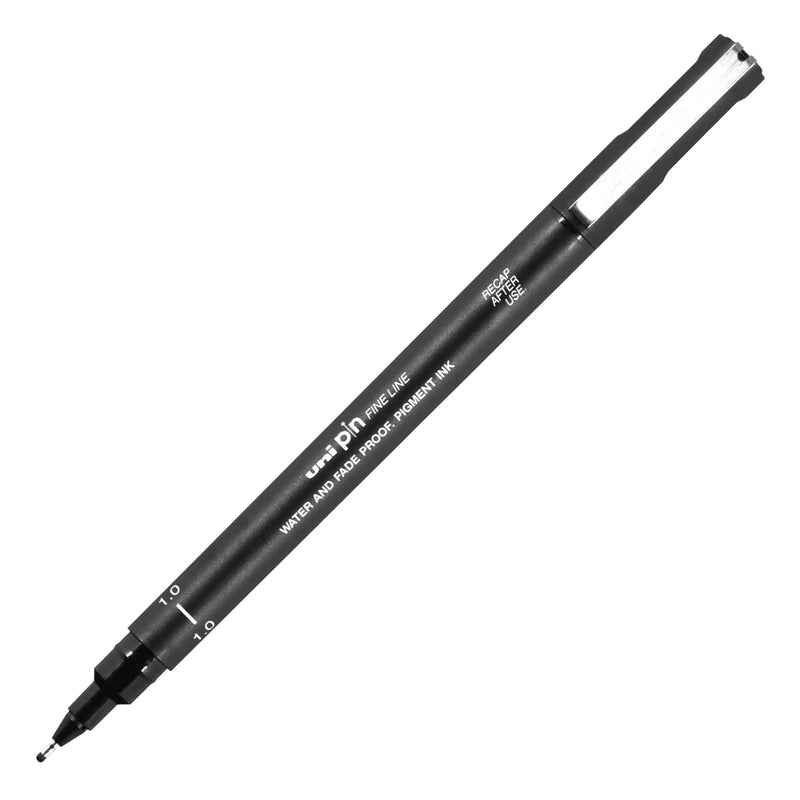 Uni Pin Permanent Black Fineliners