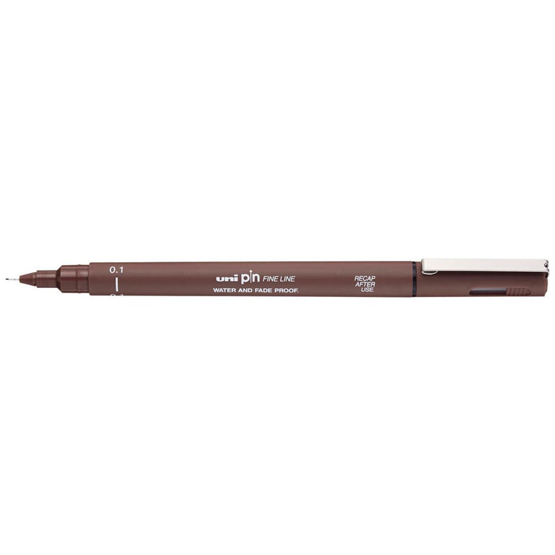 Uni Pin Permanent Sepia Fineliners