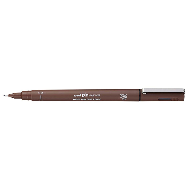 Uni Pin Permanent Sepia Fineliners