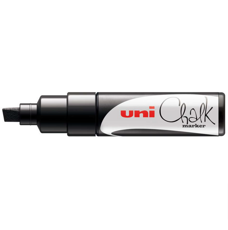 Uni Chalk Marker 8.0mm Chisel Tip PWE-8K