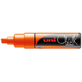 Uni Chalk Marker 8.0mm Chisel Tip PWE-8K#Colour_FLUORO ORANGE