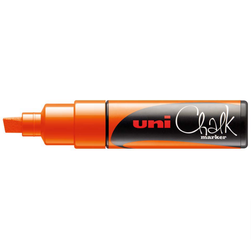 Uni Chalk Marker 8.0mm Chisel Tip PWE-8K