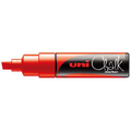 Uni Chalk Marker 8.0mm Chisel Tip PWE-8K#Colour_RED