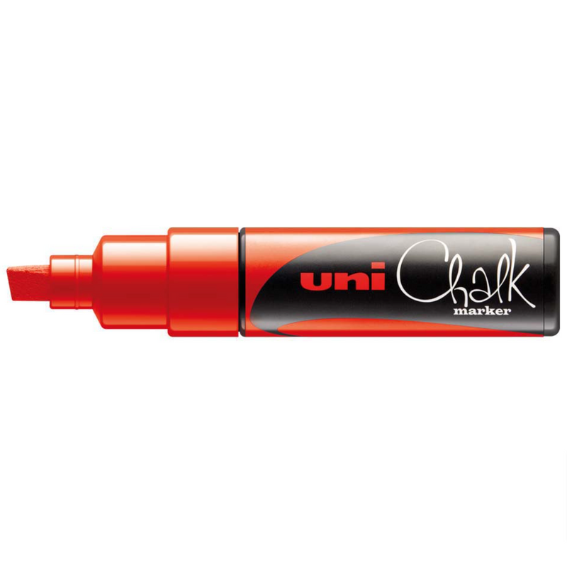 Uni Chalk Marker 8.0mm Chisel Tip PWE-8K