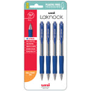 Uni Laknock 0.7mm Fine Retractable Pens Pack of 4