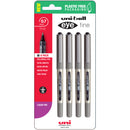 Uni Eye 0.7mm Fine Capped Pens Pack of 4