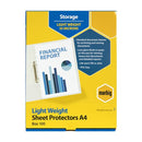 Marbig Sheet Protectors Lightweight A4 Pack of 100