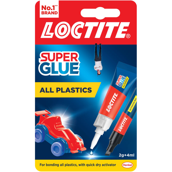 Loctite 2-Part All Plastics Super Glue 2g & 4ml