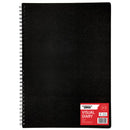 Warwick 100gsm 50lf Spiral Bound Black Visual Diaries