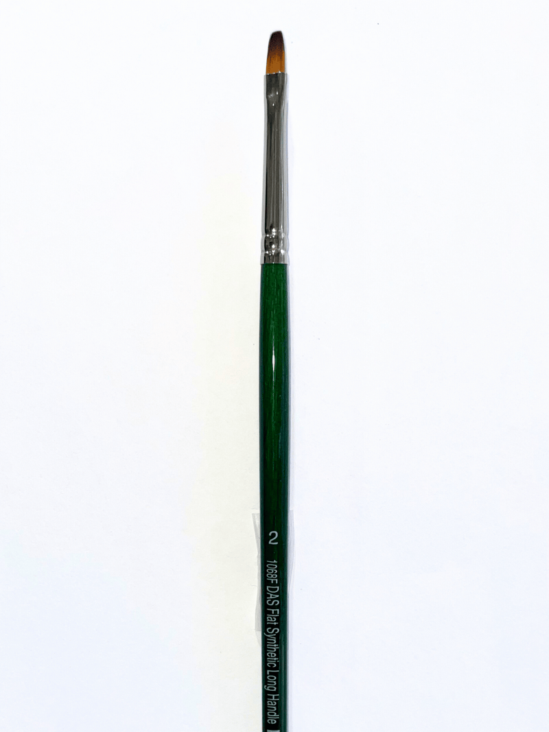 Das S1068f Synthetic Flat Long Handle Brushes