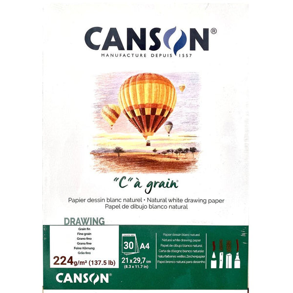Canson "C" à grain 224gsm 30 Sheet Pads#Size_A4