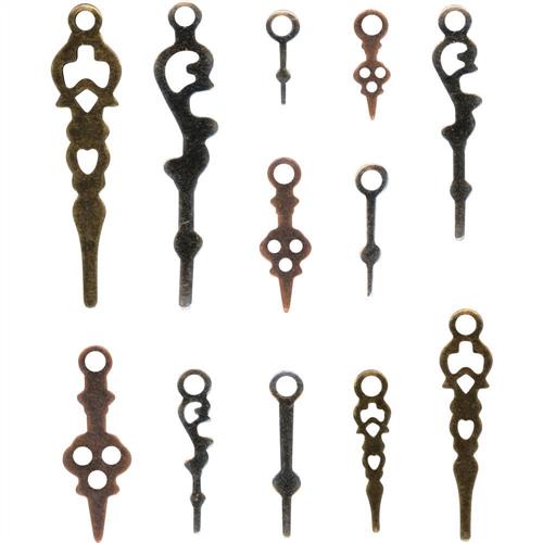 Tim Holtz Idea-Ology Clock Hands 12 Pieces