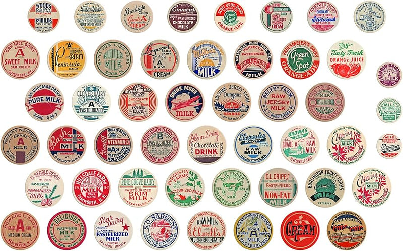 Tim Holtz Idea-Ology Chipboard Milk Caps 50 Pieces