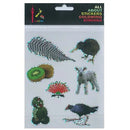 5 Star Stickers Glittery Kiwiana 15x17cm