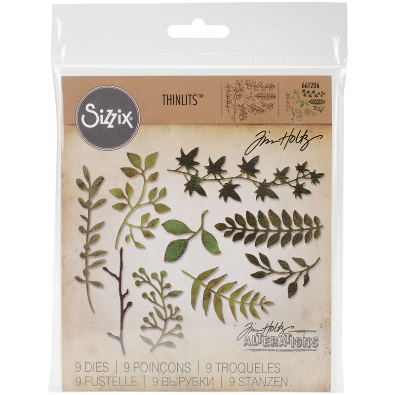 Sizzix by Tim Holtz Garden Greens Thinlits Dies