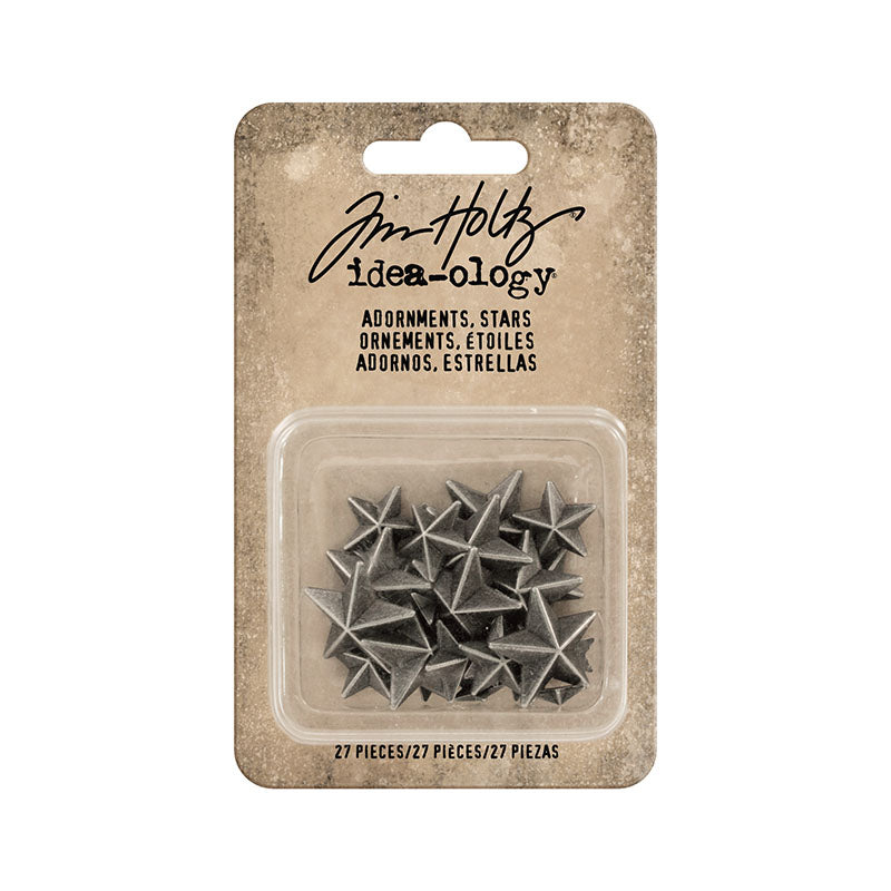 Tim Holtz Idea-Ology Star Adornments 27 Pieces