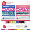 American Crafts 12" x 12" Textured 60 Sheets Primary Precision Cardstock