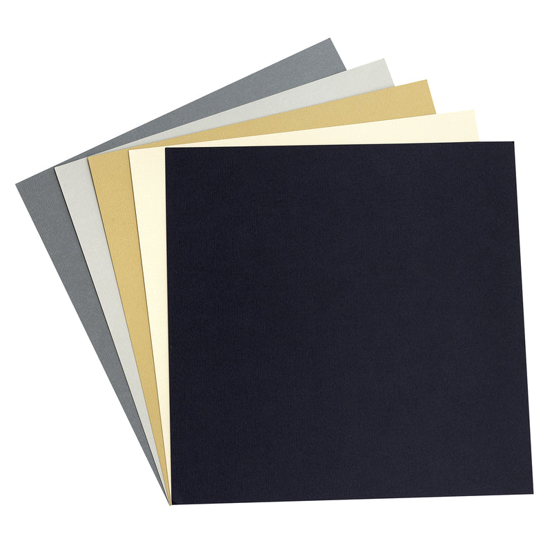 American Crafts 12" x 12" Textured 60 Sheets Neutral Precision Cardstock