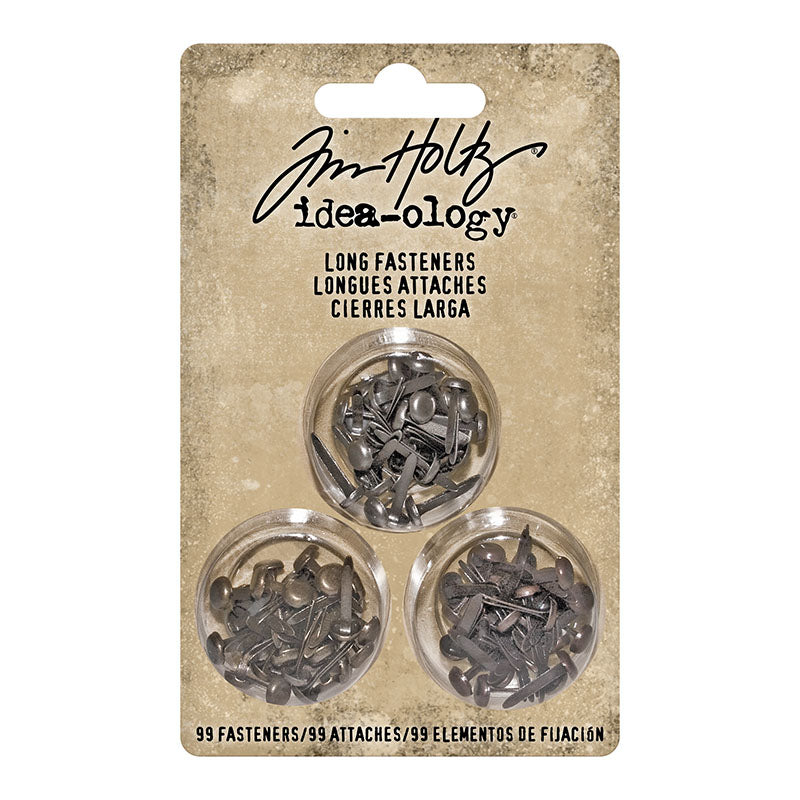 Tim Holtz Idea-Ology Long Fasteners 99 Pieces