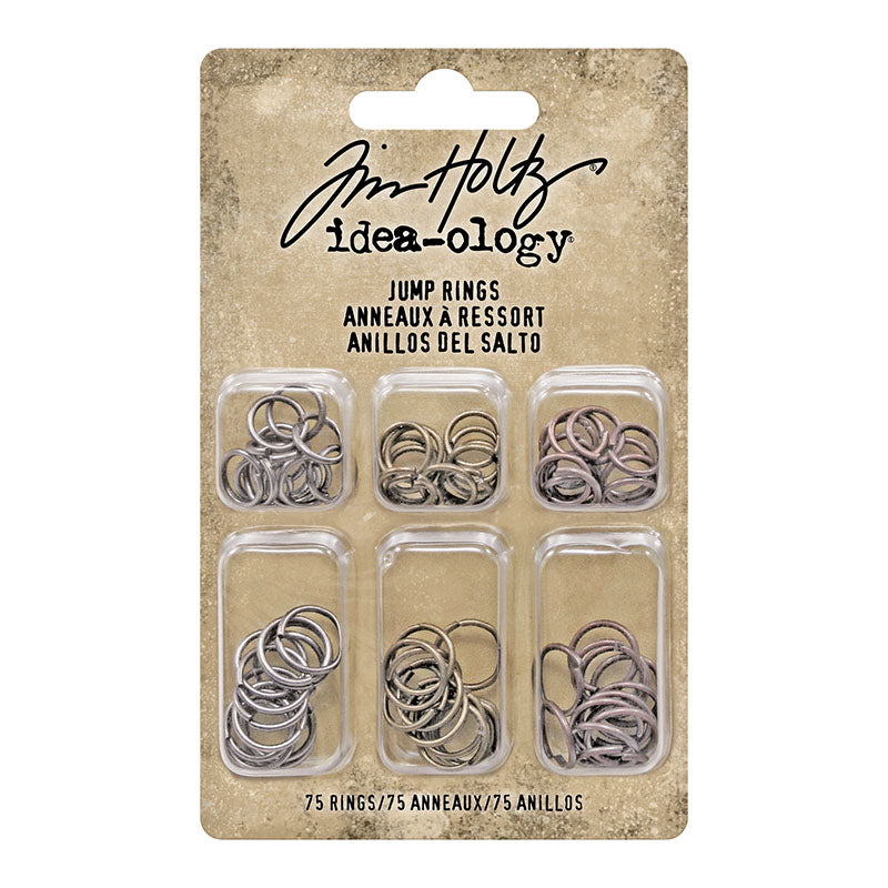 Tim Holtz Idea-Ology Jump Rings 75 Pieces
