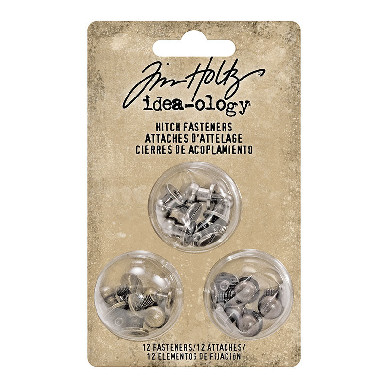 Tim Holtz Idea-Ology Hitch Fasteners 12 Pieces