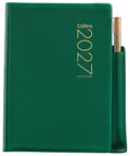 Collins Diary A72PP 2 Days to Page With Pencil 2027#Colour_GREEN