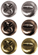 Tim Holtz Idea-Ology Metal Screw-Top Paper Fasteners .25" Antique Nickel, Brass & Copper 99 Pieces