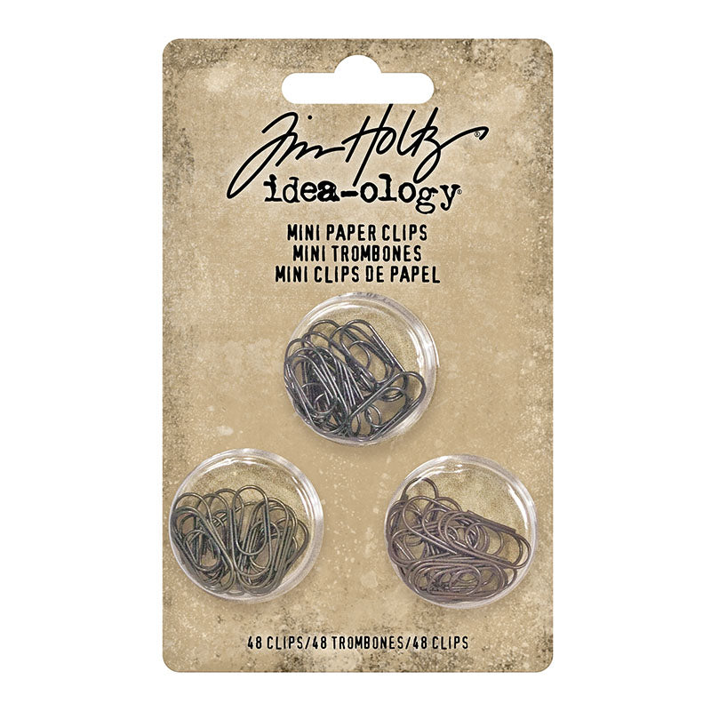 Tim Holtz Idea-Ology Mini Paper Clips 48 Pieces